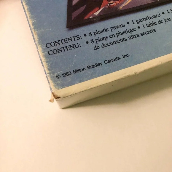 Vintage 1983 Conspiracy Board Game Milton Bradley Fr and Eng Missing Bank  Books - Picture 5 of 16